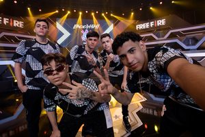 Time de e-sports do Corinthians em campeonato de free fire