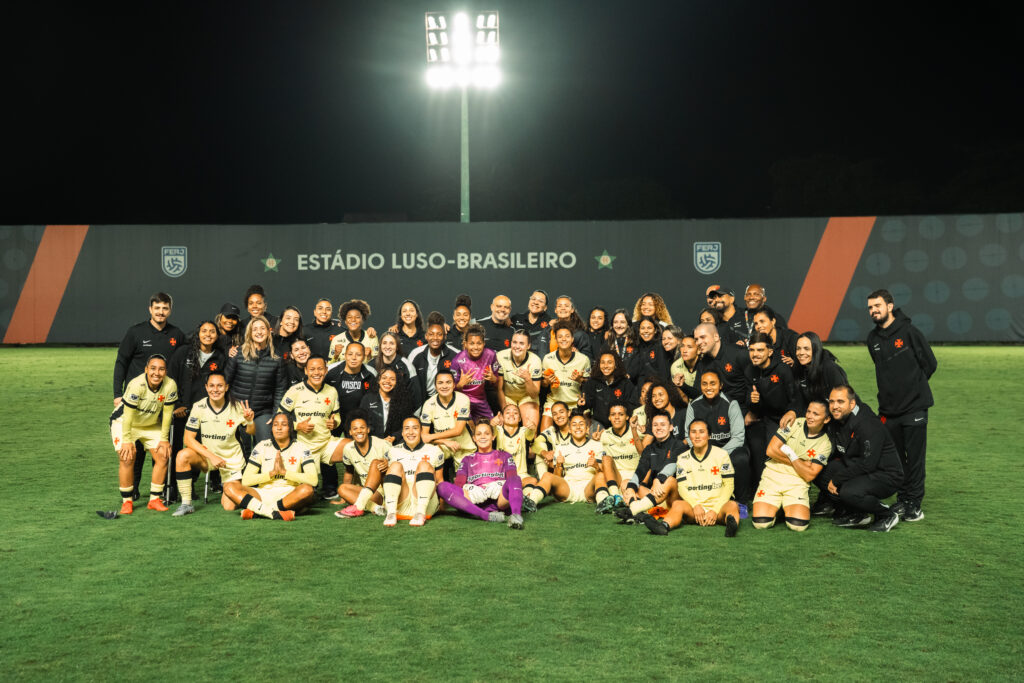 Time feminino do Vasco da Gama, que está disputando o Brasileirão Feminino A2.